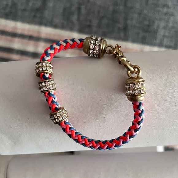 J CREW | rope bracelet | Sliding Crystal Charms - Picture 2 of 16